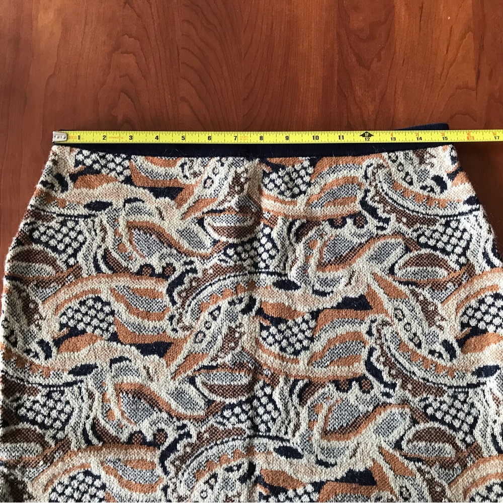 Anthropologie | Sparrow Abstract Forest Knit Sweater Skirt M - Picture 10 of 11